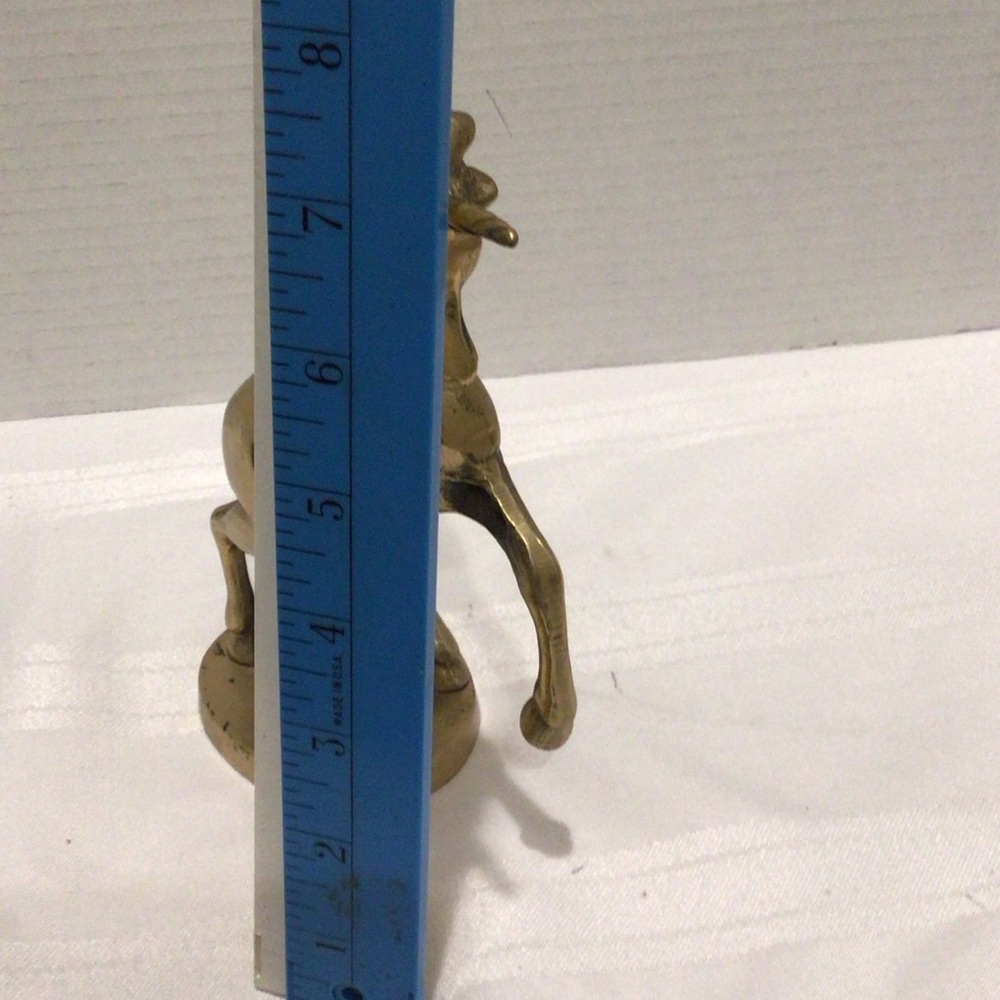 Vintage solid brass unicorn figurine mid century modern - Picture 5 of 5